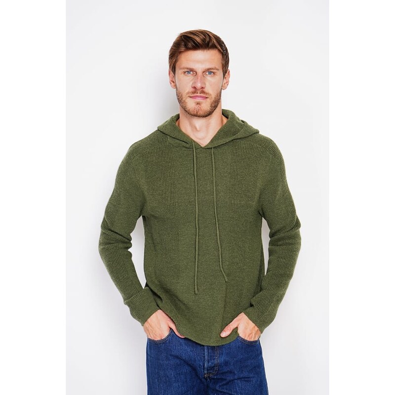 Svetr William de Faye Khaki 9793859