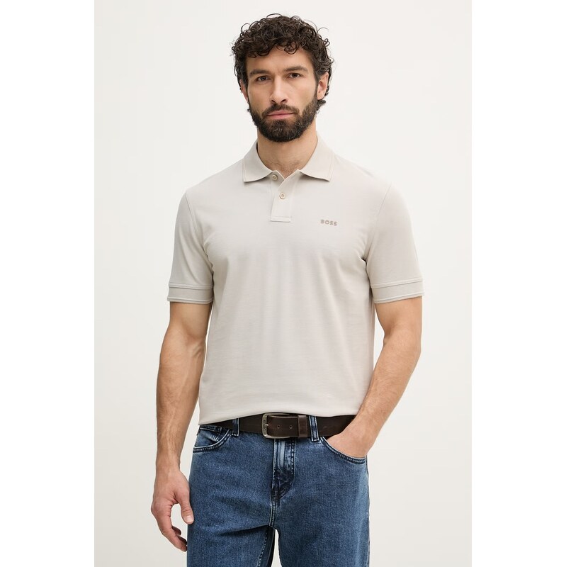 BOSS Orange polo pánské bavlněné Prime