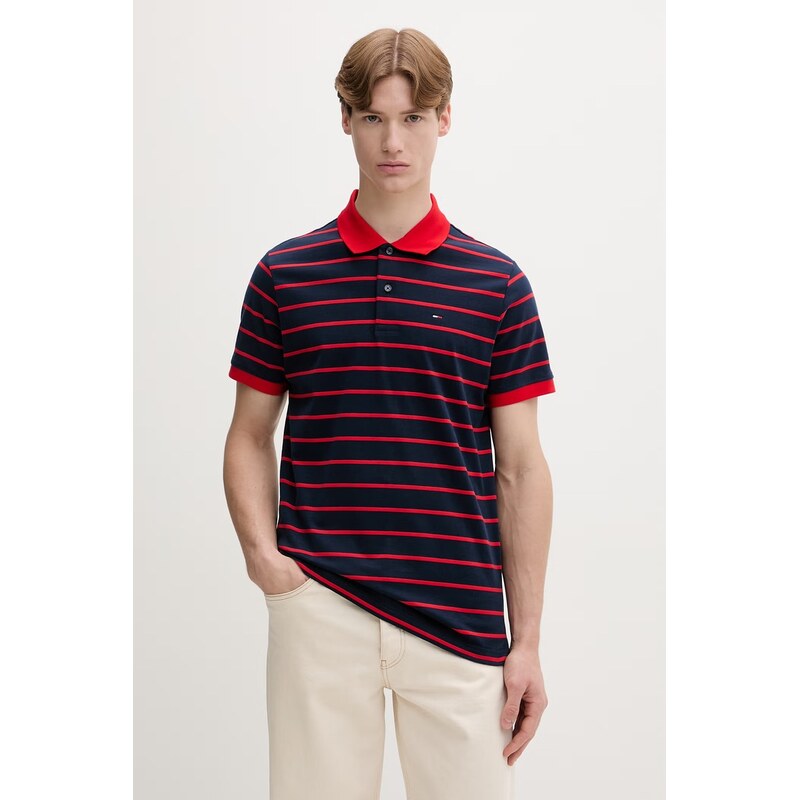 Tommy Jeans polo pánské bavlněné
