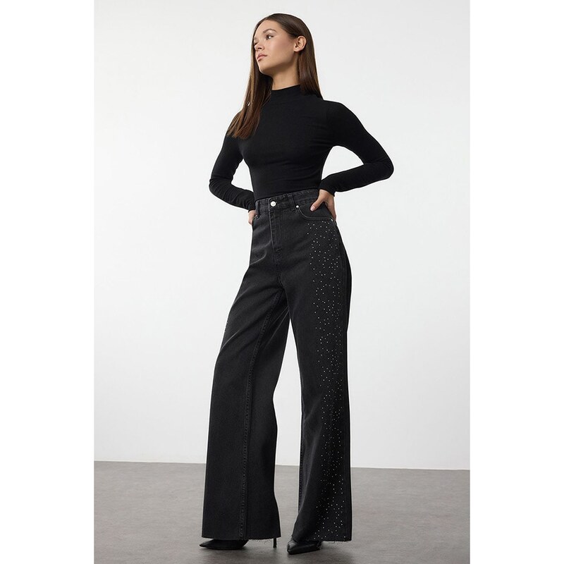 Džíny trendyol Schwarz 4644144