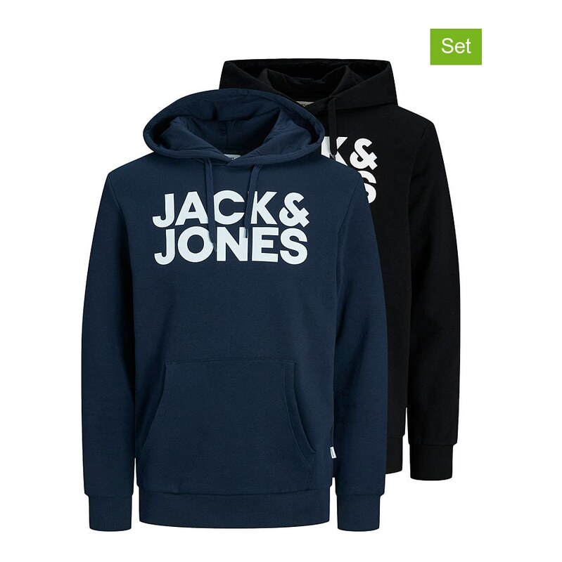 Mikina Jack & Jones Schwarz/ Dunkelblau 8483931