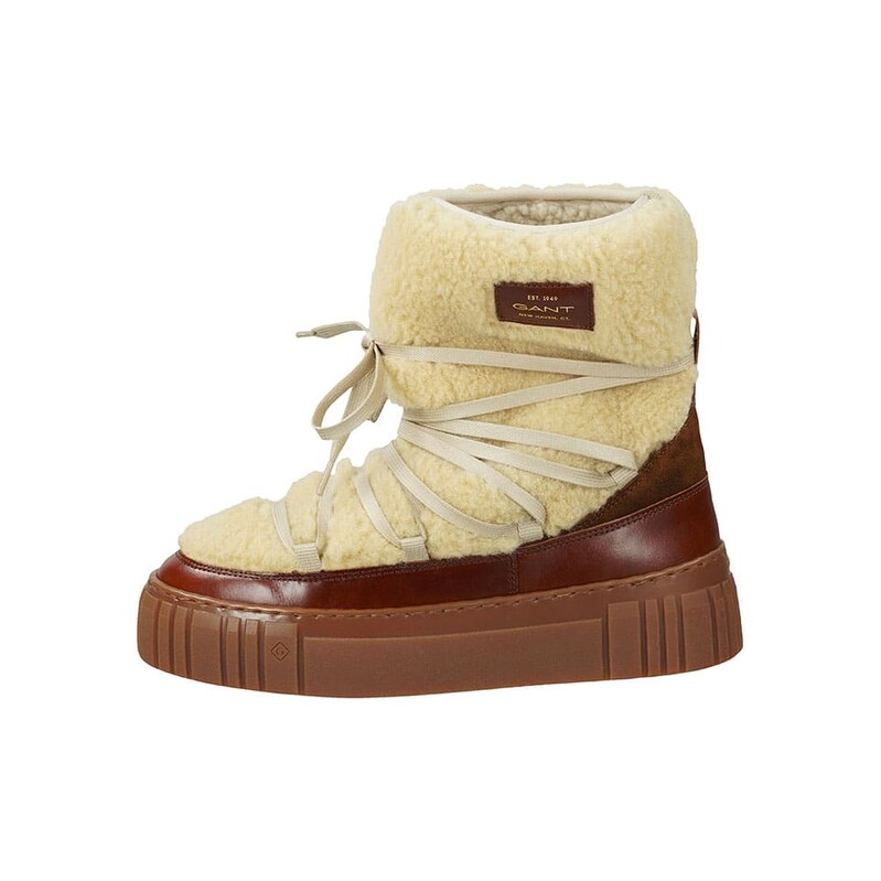 Boty GANT Footwear Creme/ Braun 830124
