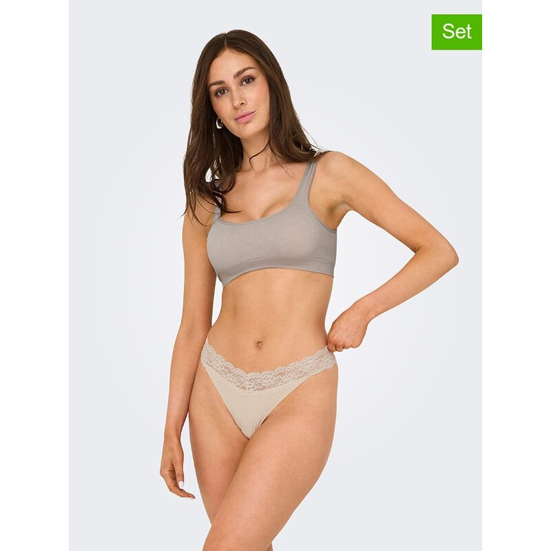 Kalhotky ONLY Beige 6294251