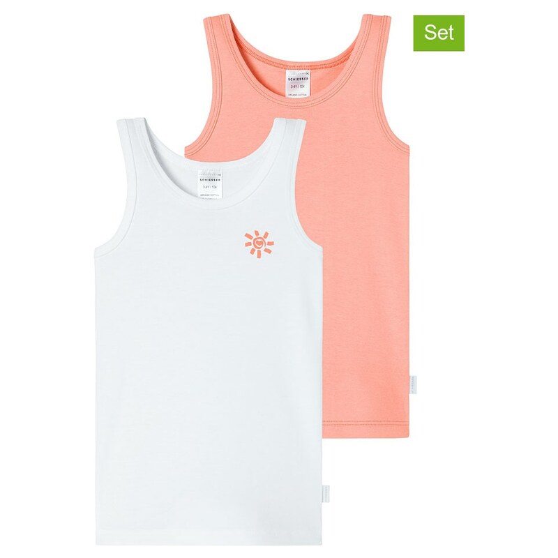 Tričko Schiesser Weiß/ Orange 9664507