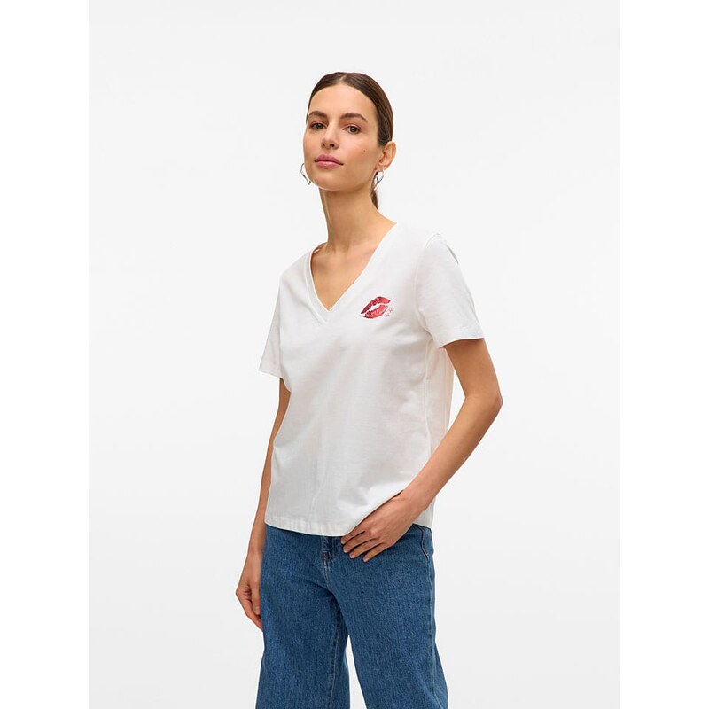 Tričko Vero Moda Weiß 4838443