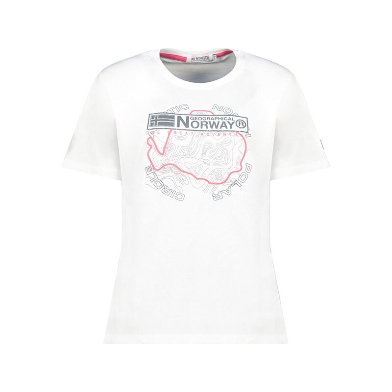 Tričko Geographical Norway Weiß 3378341