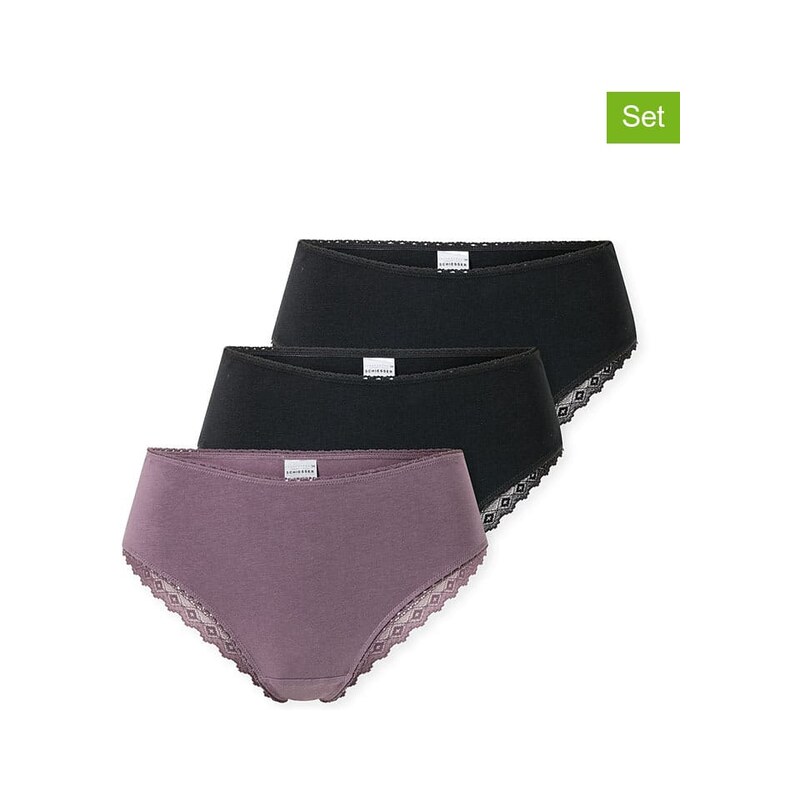 Kalhotky Schiesser Lila/ Schwarz 9057865