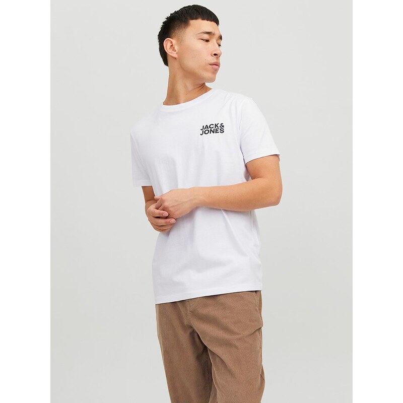 Tričko Jack & Jones Weiß 1263249