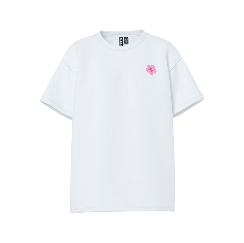 Tričko Pieces Weiß/Rosa/Gelb 1170474 115304847