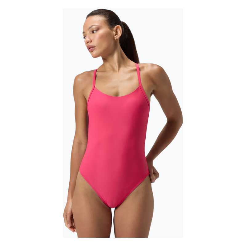 Dámské jednodílné plavky Speedo Solid Racerback raspberry fill