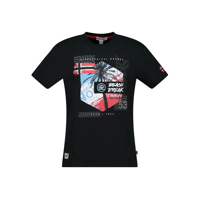 Tričko Geographical Norway Schwarz 9587371