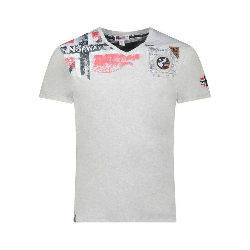 Tričko Geographical Norway Hellgrau 4808967