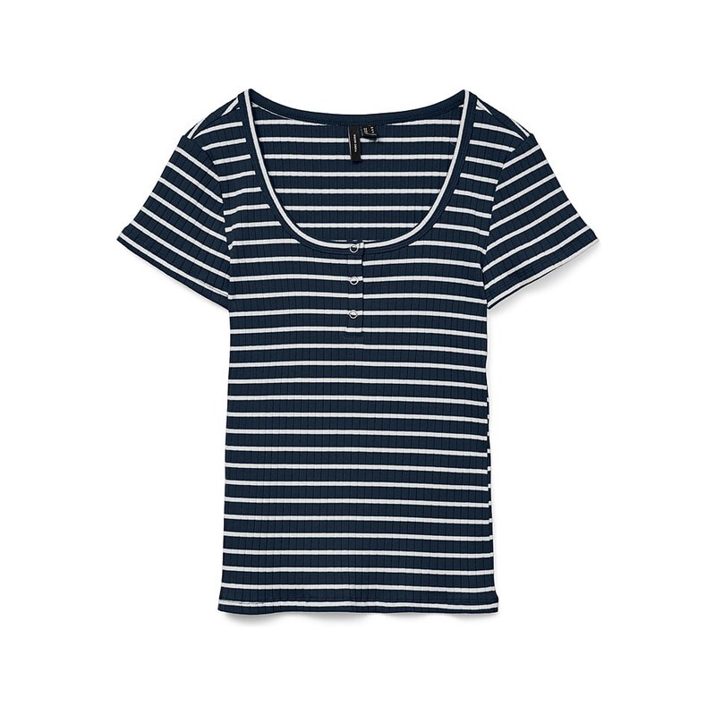 Tričko Vero Moda Dunkelblau/ Weiß 4125862