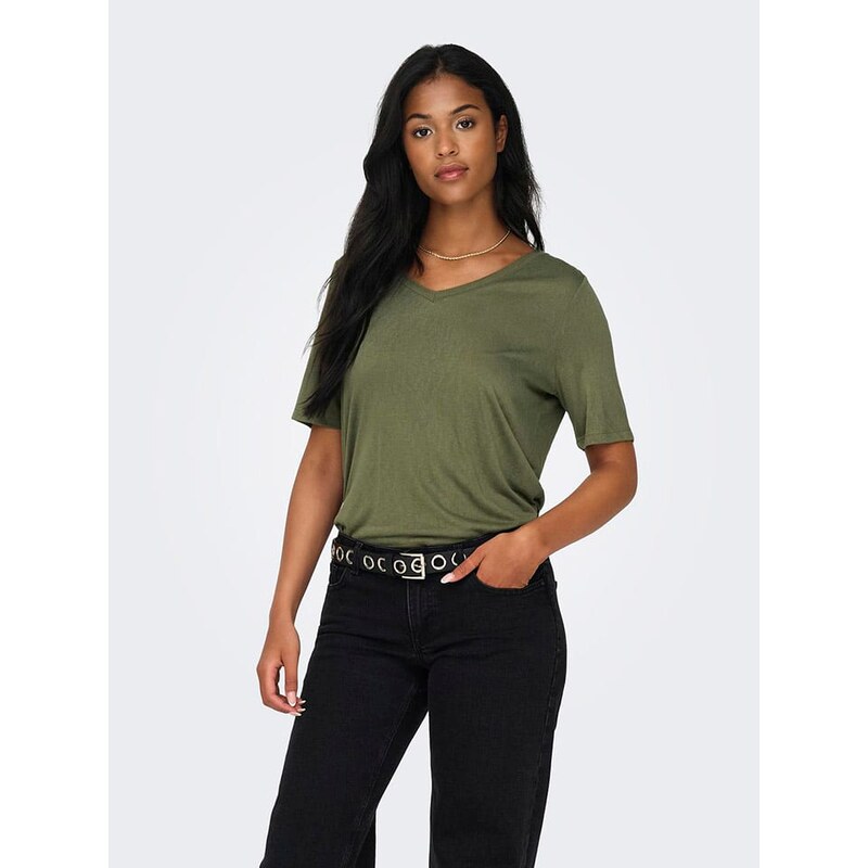 Tričko ONLY Khaki 6685440 115307889