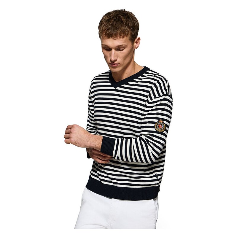 Svetr Polo Club Schwarz/ Weiß 1028320