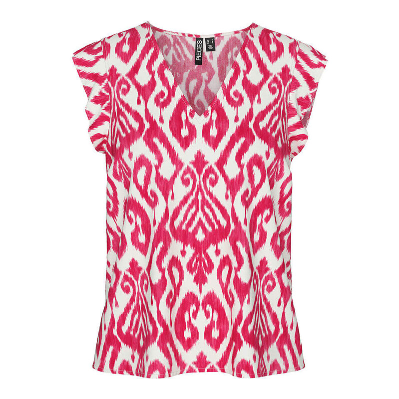 Tričko Pieces Pink/ Weiß 2229034 115311539