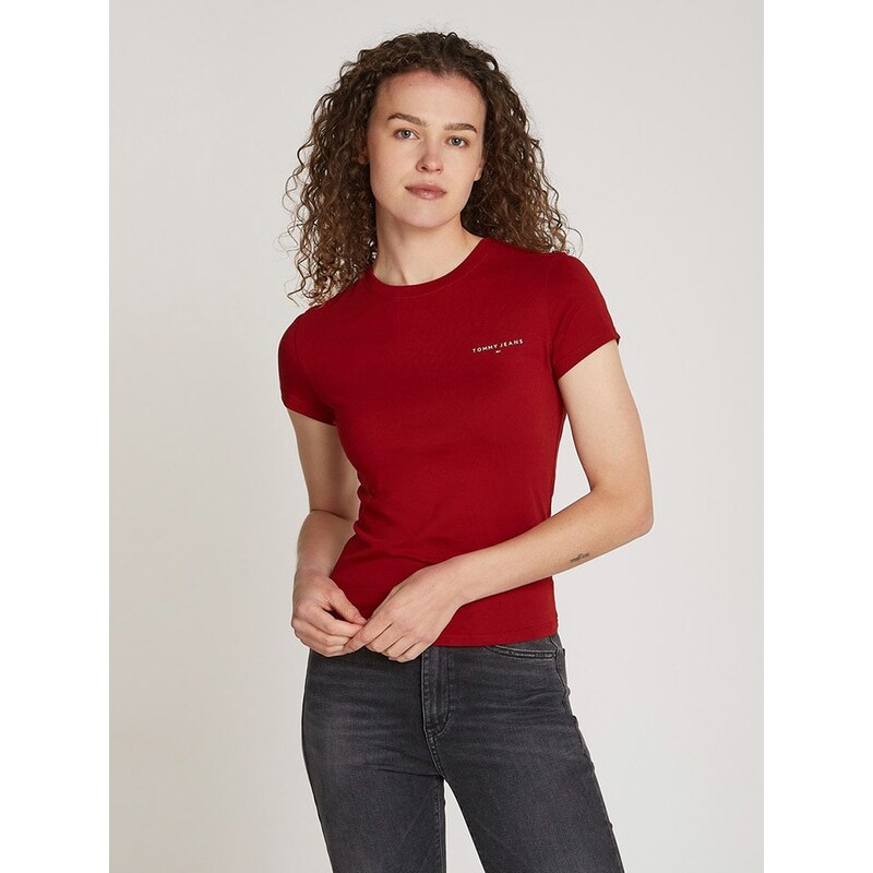 Tričko TOMMY JEANS Bordeaux 3316508