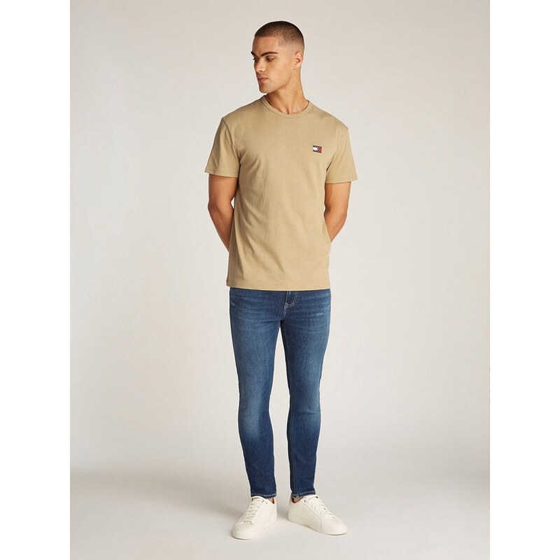 Tričko TOMMY JEANS Beige 4524455