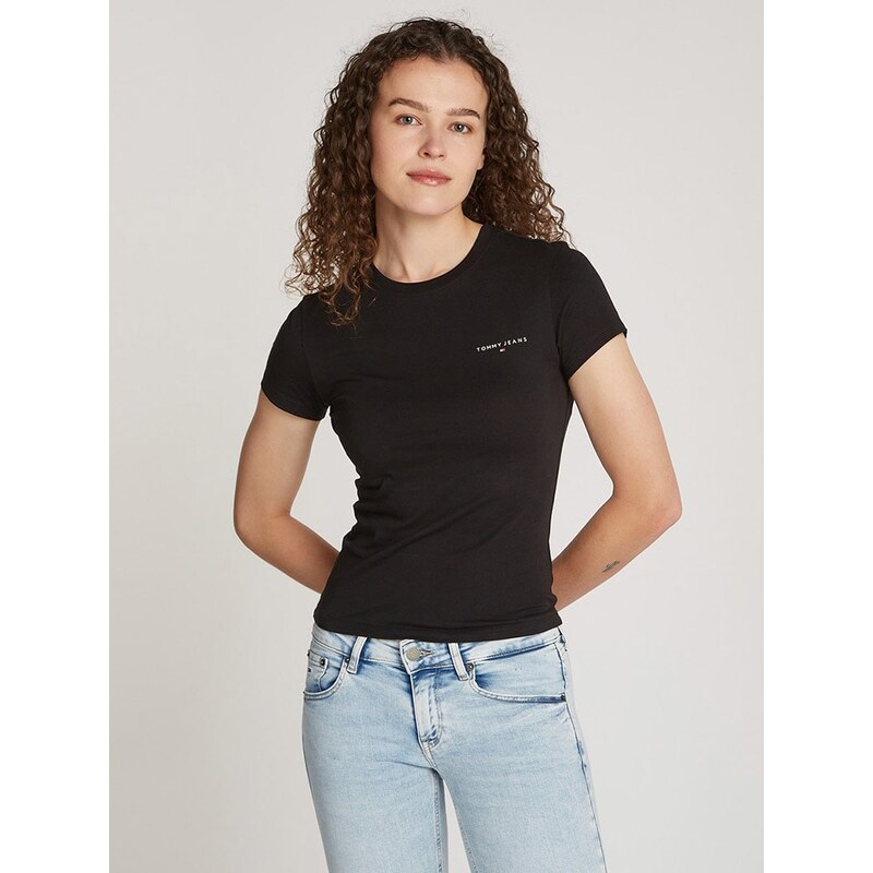 Tričko TOMMY JEANS Schwarz 8928416