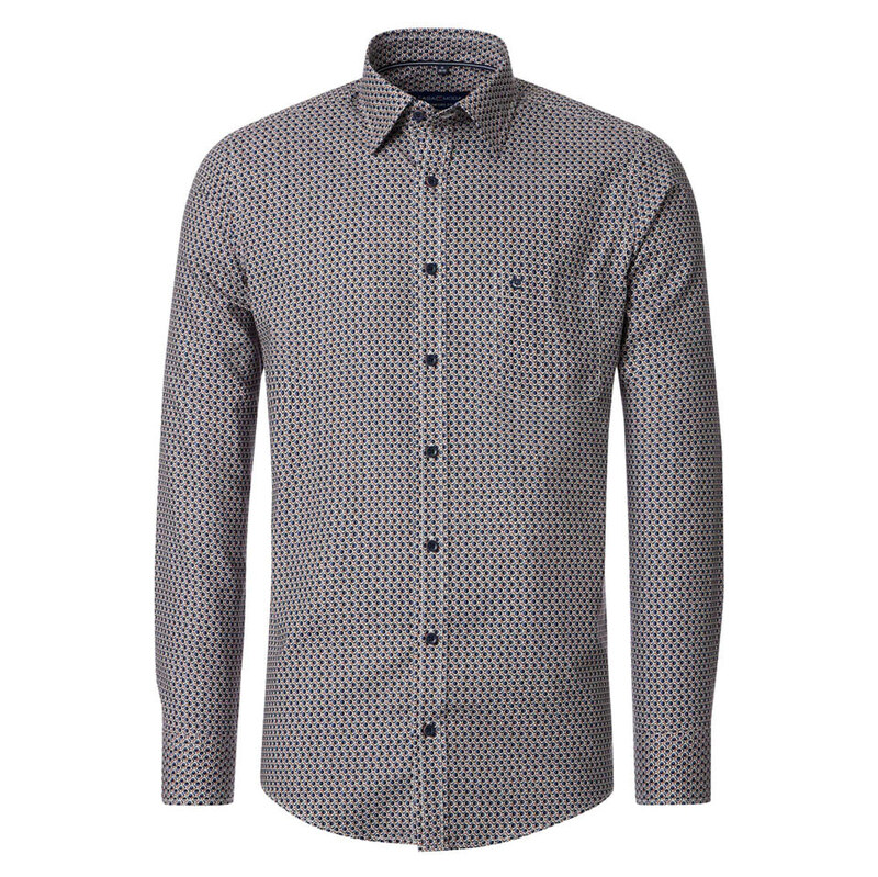 Košile CASAMODA Blau/ Orange/ Weiß 7469802