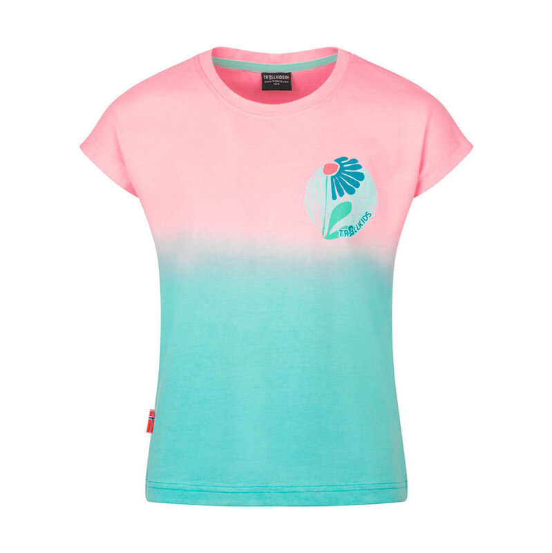 Tričko Trollkids Rosa/ Türkis 600828