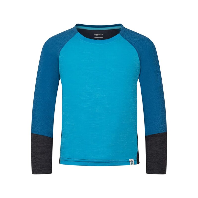 Tričko Trollkids Blau/ Schwarz 4405550