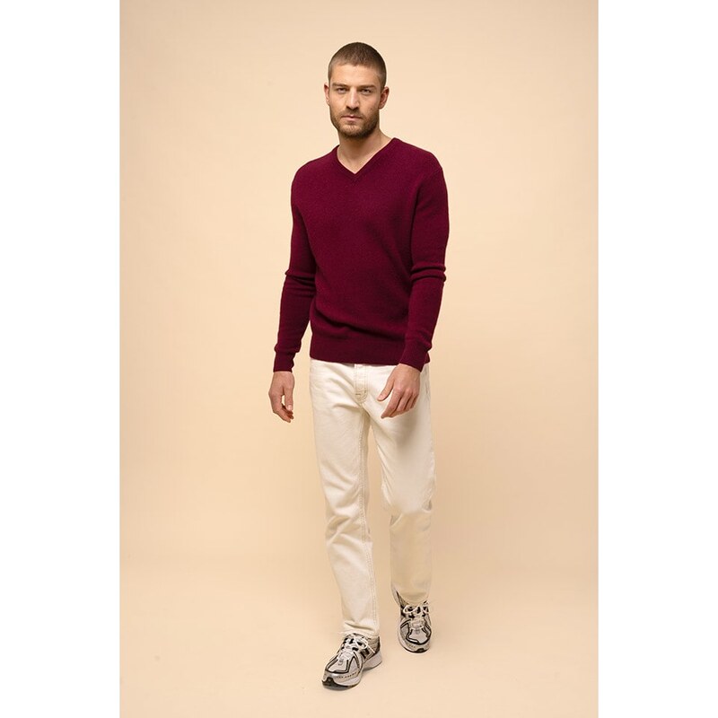 Svetr Just Cashmere Bordeaux 5205290