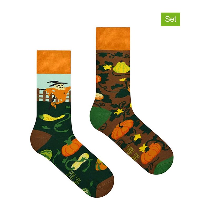 Ponožky Spox Sox Orange/ Braun 8707754