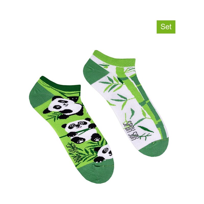 Ponožky Spox Sox Weiß/ Grün 5630695 115316702