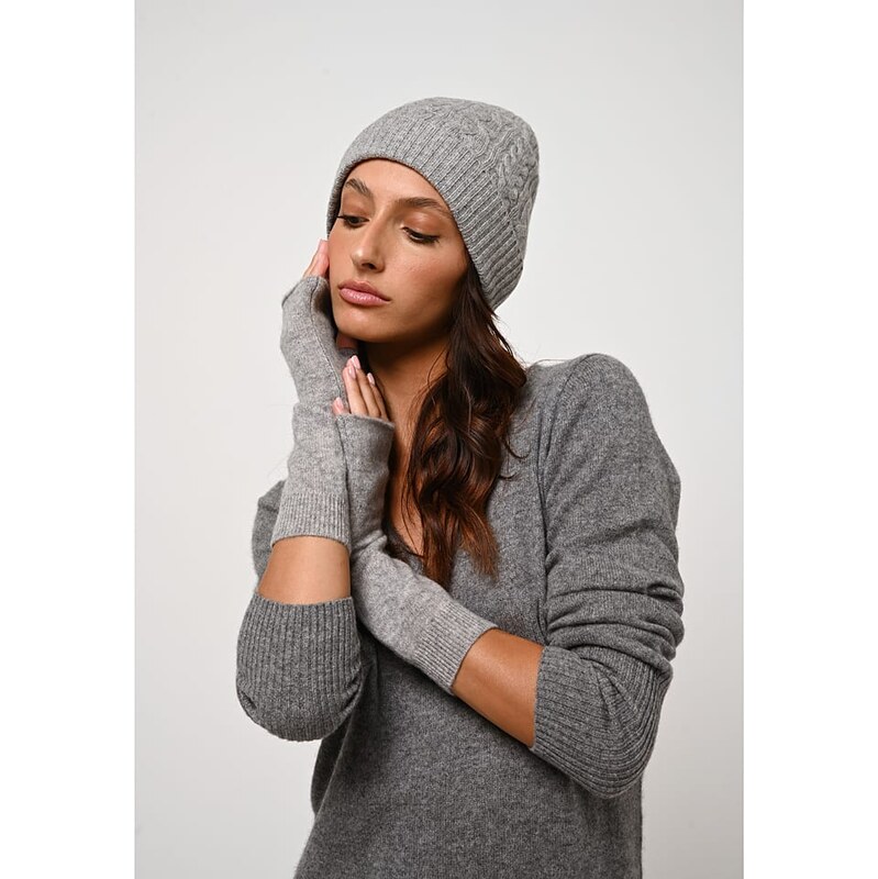Čepice AUTHENTIC CASHMERE Grau 3318388 115317017