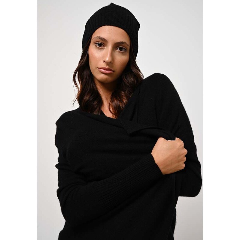 Čepice AUTHENTIC CASHMERE Schwarz 376167 115317019