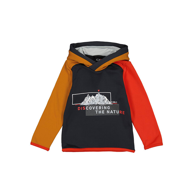 Dětská mikina cmp Schwarz/ Rot/ Gelb 5684348