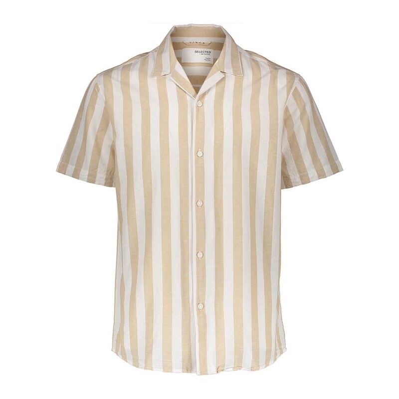 Košile SELECTED HOMME Beige/ Weiß 7874888
