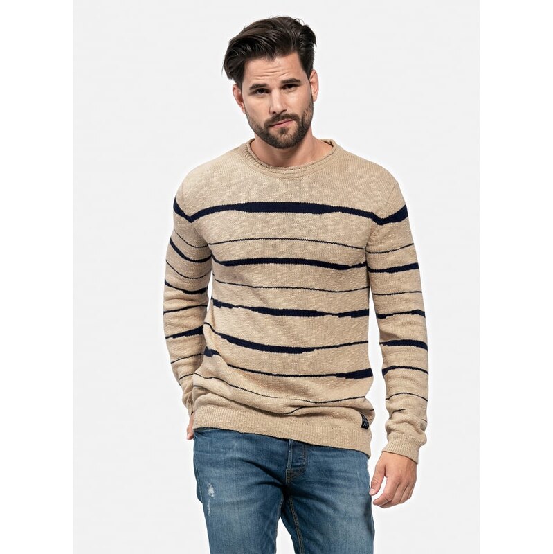 Svetr KEY LARGO Beige/ Schwarz 6426654