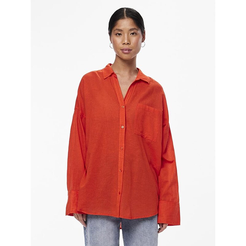 Košile Pieces Orange 7862582
