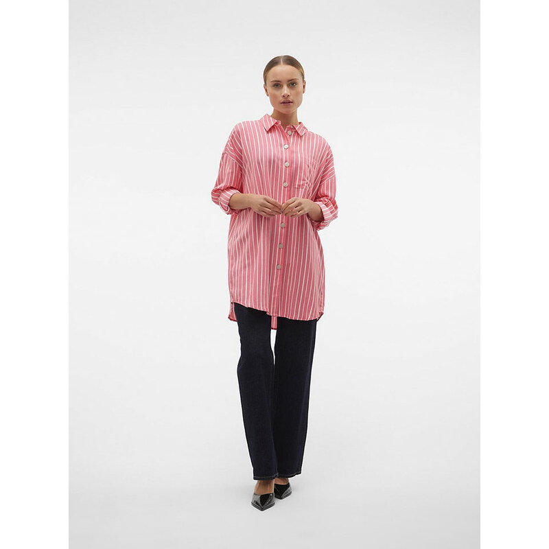 Košile Vero Moda Pink/ Weiß 8486942