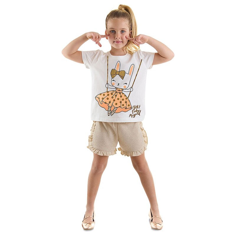 Tričko Denokids Weiß/ Gold 6371223