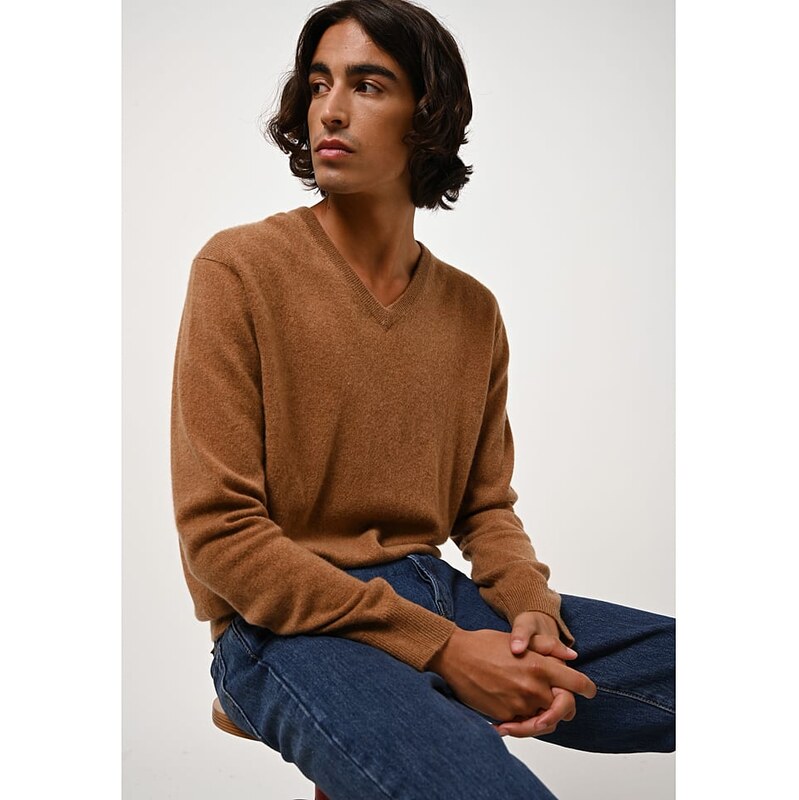 Svetr AUTHENTIC CASHMERE Cognac 6262934
