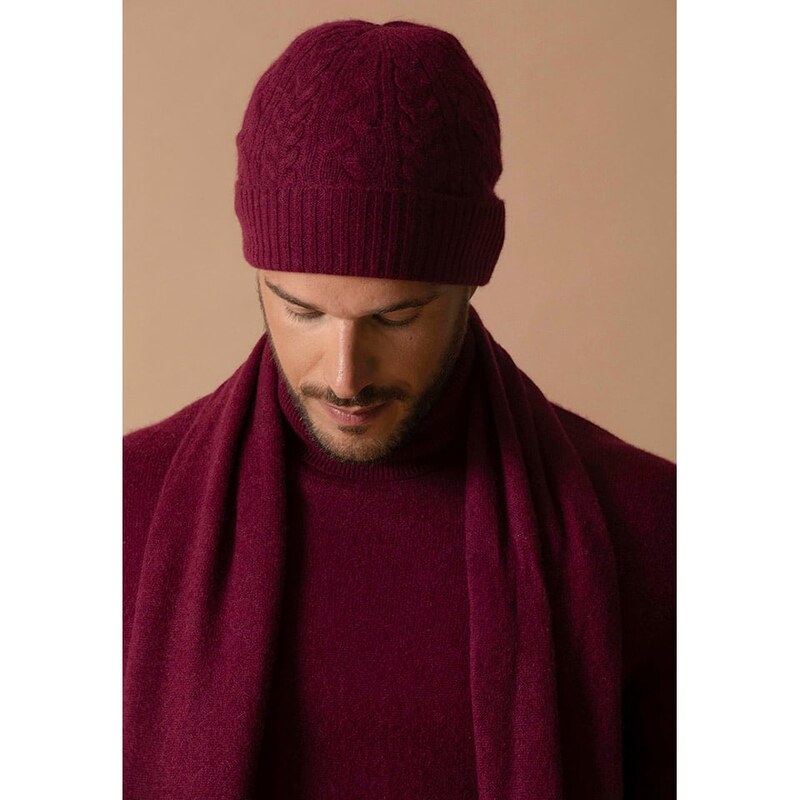 Čepice Perfect Cashmere Bordeaux 529178 115323951