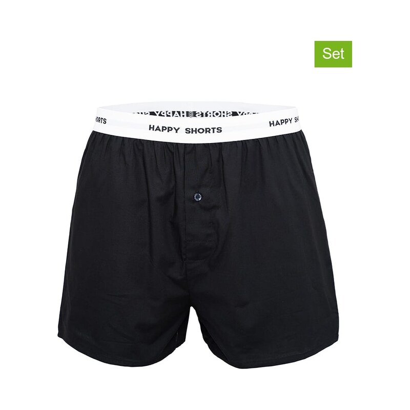 Boxerky Happy Shorts Schwarz 6587198