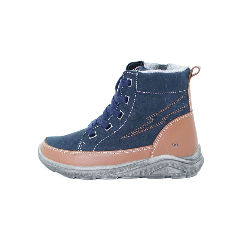 Boty lamino Blau/ Hellbraun 5561904