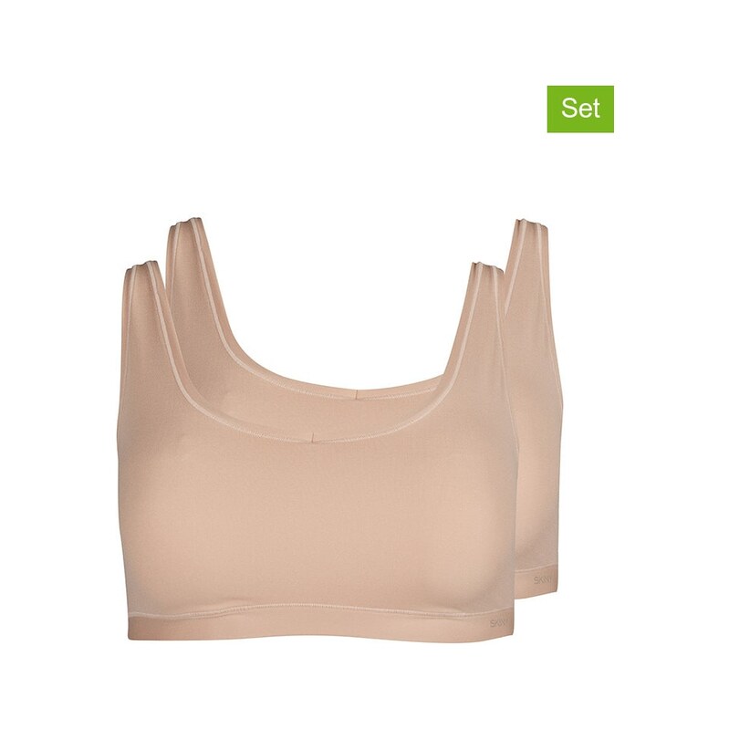 Sportovní podprsenka Skiny Beige 334119 115326347