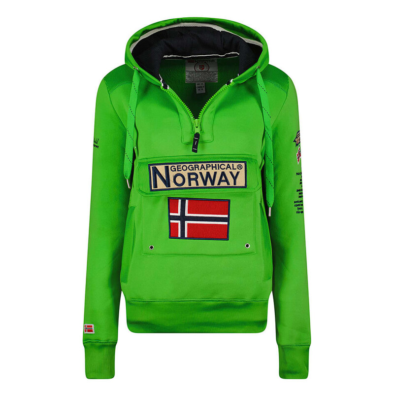 Mikina Geographical Norway Grün 8830802