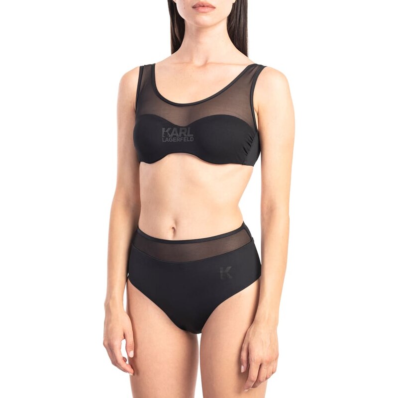 Plavky vrchní díl Karl Lagerfeld Schwarz 4276843