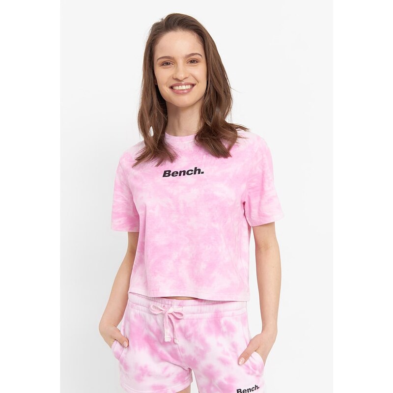 Tričko Bench Pink/ Weiß 3116045 115329587