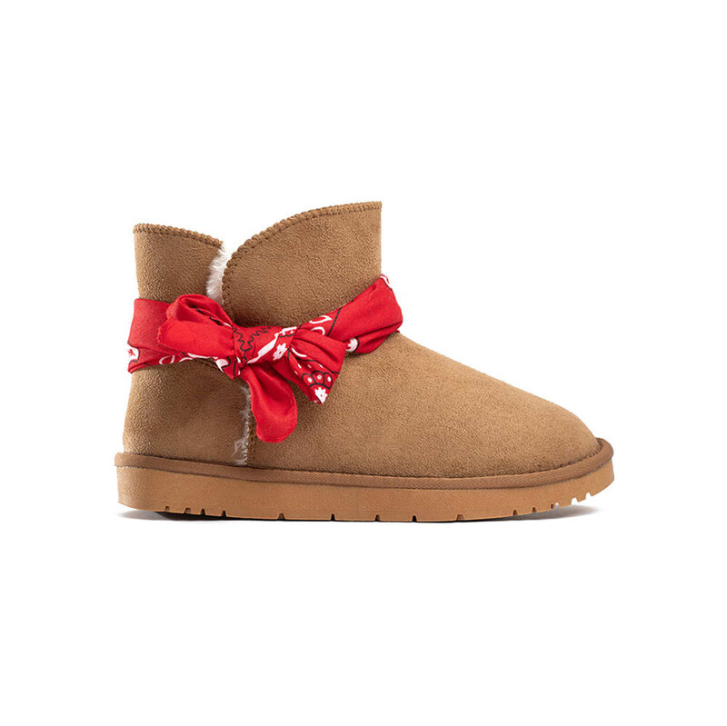 Boty ISLAND BOOT Hellbraun/ Rot 8393120