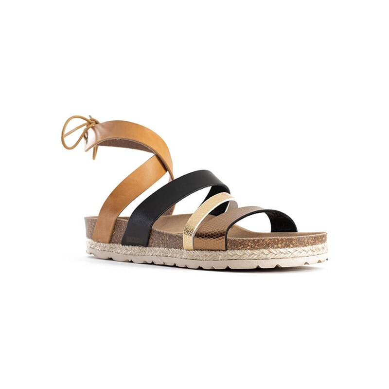 Sandály BACKSUN Hellbraun/ Schwarz/ Gold 5089570 115330992