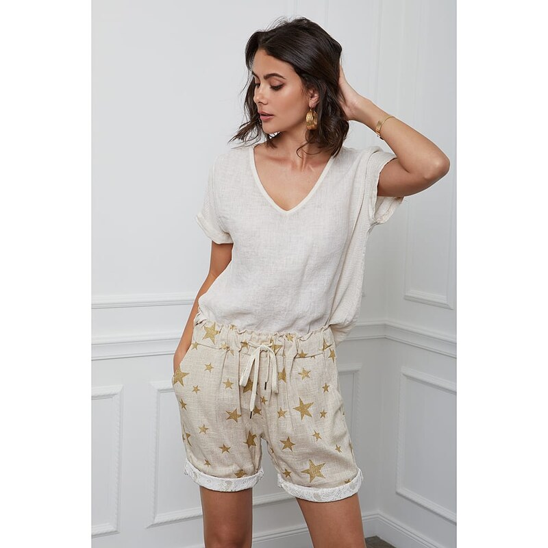 Tričko Fleur de Lin Beige 9138096