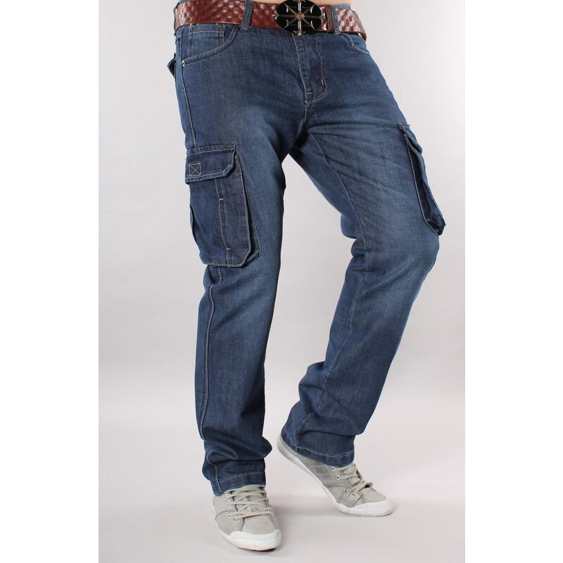 SUNBIRD kalhoty pánské TD-2103 kapsáče jeans