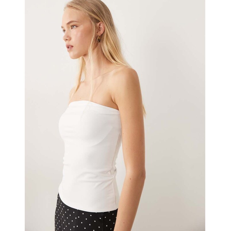 Cotton On hold me longline tube top in white